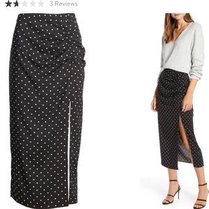 Something Navy polka Dot Skirt